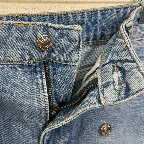 FREE PEOPLE WYNNE DENIM SKIRT SKORT Size 28 - Picture 8 of 11